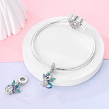 925 Sterling Silver Dragon Charm for Bracelets Fine Jewelry Women Pendant