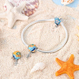 925 Sterling Silver Summer Travel Charm for Bracelets Fine Jewelry Women Pendant