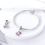 925 Sterling Silver Perfume Charm for Bracelets Fine Jewelry Women Pendant