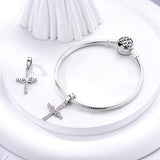 925 Sterling Silver Faith Charm for Bracelets Fine Jewelry Pendant