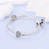 925 Sterling Silver Sparkles Clip Charm for Bracelets Fine Jewelry Women
