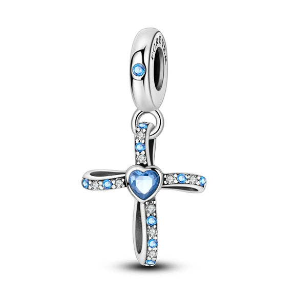 925 Sterling Silver Faith Charm for Bracelets Fine Jewelry Women Pendant
