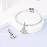 925 Sterling Silver My Best Friend Charm for Bracelets Fine Jewelry Women Pendant