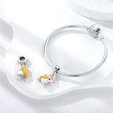 925 Sterling Silver Glow in the Dark Virgo Charm for Bracelets Jewelry Women