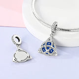925 Sterling Silver Universe Trinity knot Charm for Bracelets Fine Jewelry Women Pendant