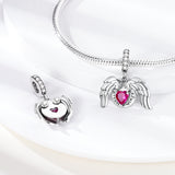 925 Sterling Silver Wings Charm for Bracelets Fine Jewelry Women Pendant