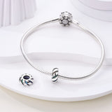 925 Sterling Silver Sparkle Charm for Bracelets Fine Jewelry Women