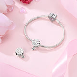 925 Sterling Silver Mom Forever Friend Charm