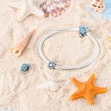 925 Sterling Silver Baby Turtle Charm for Bracelets Fine Jewelry Women