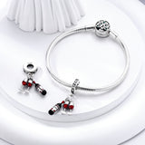 925 Sterling Silver Love Wine Charm for Bracelets Fine Jewelry Pendant