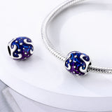 925 Sterling Silver Universe Charm for Bracelets Fine Jewelry Women Pendant