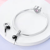 925 Sterling Silver Billiard Charm for Bracelets Fine Jewelry Women Pendant