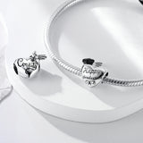 925 Sterling Silver Graduation Charm for Bracelets Fine Jewelry Women Pendant