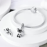 925 Sterling Silver High Heel Shoes Charm for Bracelets Fine Jewelry Women Pendant