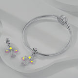 925 Sterling Silver Glow in the Dark Libra Charm for Bracelets Jewelry Women