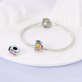925 Sterling Silver Graduation Charm for Bracelets Fine Jewelry Women