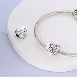 925 Sterling Silver Big Hug Charm for Bracelets Fine Jewelry Women