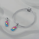 925 Sterling Silver Glow in the Dark Pisces Charm for Bracelets Jewelry Women