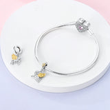 925 Sterling Silver Winged Lion Charm for Bracelets Fine Jewelry Women Pendant