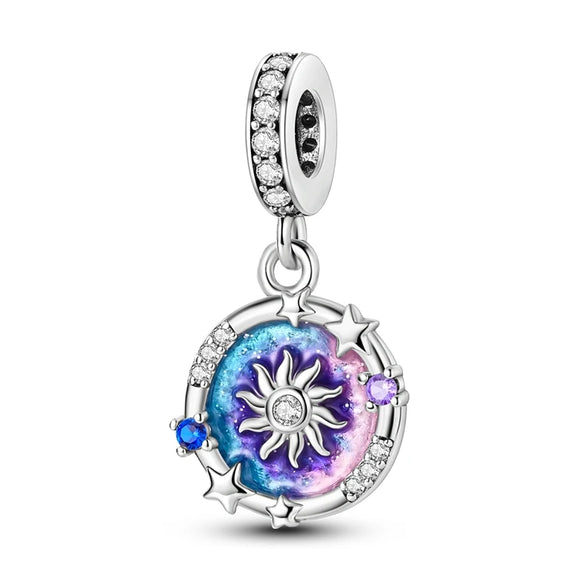925 Sterling Silver You Are My Universe Charm for Bracelets Jewelry Women Pendant