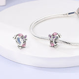 925 Sterling Silver Butterfly Spacer Charm for Bracelets Fine Jewelry Women Pendant
