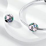 925 Sterling Silver Spring Charm for Bracelets Fine Jewelry Women Pendant