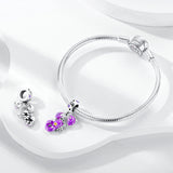925 Sterling Silver Glow in the Dark Scorpio Charm for Bracelets Jewelry Women Pendant