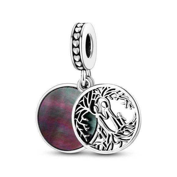 925 Sterling Silver Family Tree Charm for Bracelets Jewelry Women Pendant