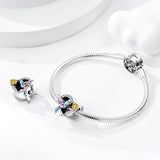 925 Sterling Silver Hummingbird Charm for Bracelets Fine Jewelry
