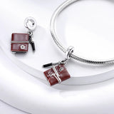 925 Sterling Silver Diary with Pen Charm