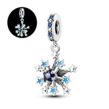 925 Sterling Silver Glow in the Dark Stars Charm for Bracelets Jewelry Women Pendant
