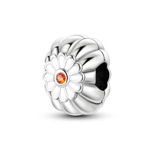 925 Sterling Silver Daisy Clip Charm
