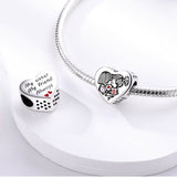 925 Sterling Silver Sisters Charm