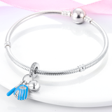 925 Sterling Silver Baseball Charm for Bracelets Fine Jewelry Women Pendant
