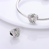 925 Sterling Silver Dancing Couple Charm for Bracelets Fine Jewelry Women Pendant