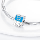 925 Sterling Silver Game Charm for Bracelets Fine Jewelry Women Pendant Necklace