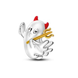 925 Sterling Silver Halloween Ghost Charm for Bracelets Fine Jewelry Women Pendant Necklace