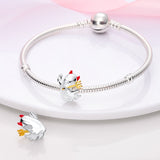 925 Sterling Silver Halloween Ghost Charm for Bracelets Fine Jewelry Women Pendant Necklace