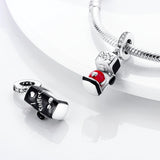 925 Sterling Silver I Love Coffee Charm for Bracelets Fine Jewelry Women Pendant