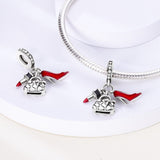 925 Sterling Silver Lipstick and Handbag Charm for Bracelets Fine Jewelry Women Pendant