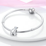 925 Sterling Silver Polar Bear Charm for Bracelets Fine Jewelry Women