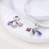 925 Sterling Silver Seashells Charm for Bracelets Fine Jewelry Women Pendant