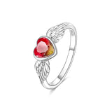 925 Sterling Silver Guardian Angel Ring for Women Fine Jewelry Fashion Accessory