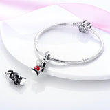 925 Sterling Silver I Love Coffee Charm for Bracelets Fine Jewelry Women Pendant