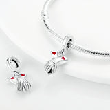 925 Sterling Silver Forever Hand in Hand Charm for Bracelets Fine Jewelry Women Pendant