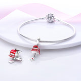 925 Sterling Silver Post Box Charm for Bracelets Fine Jewelry Women Pendant
