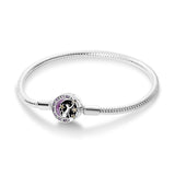 925 Sterling Silver Cat Clasp Bracelet for Charms Fine Jewelry Women