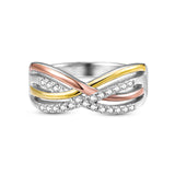 925 Sterling Silver Infinity Ring for Women Fine Jewelry Fashion Accessory Gift