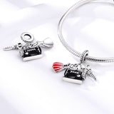925 Sterling Silver Sewing Charm for Bracelets Fine Jewelry Women Pendant