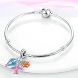 925 Sterling Silver Adventure Travel Charm for Bracelets Fine Jewelry Women Pendant